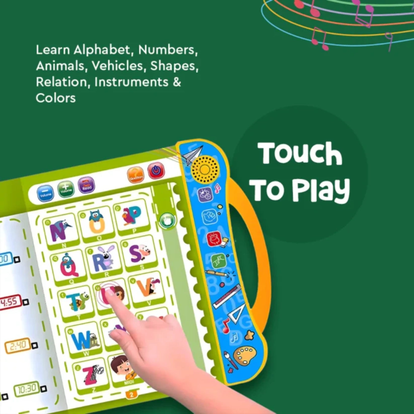 Kids Intelligence E-Book: English Letters, Words, Numbers & Shapes Learning Book for kids (6 months guarantee)